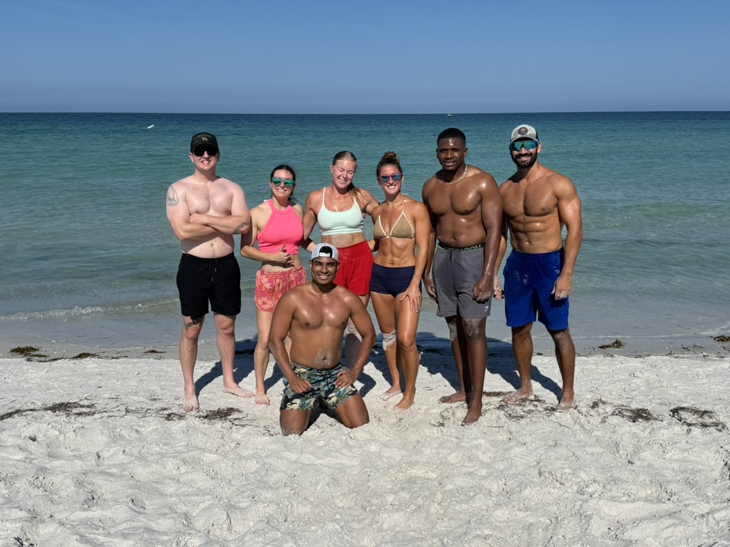 CrossFit Renegade members together on the beach
